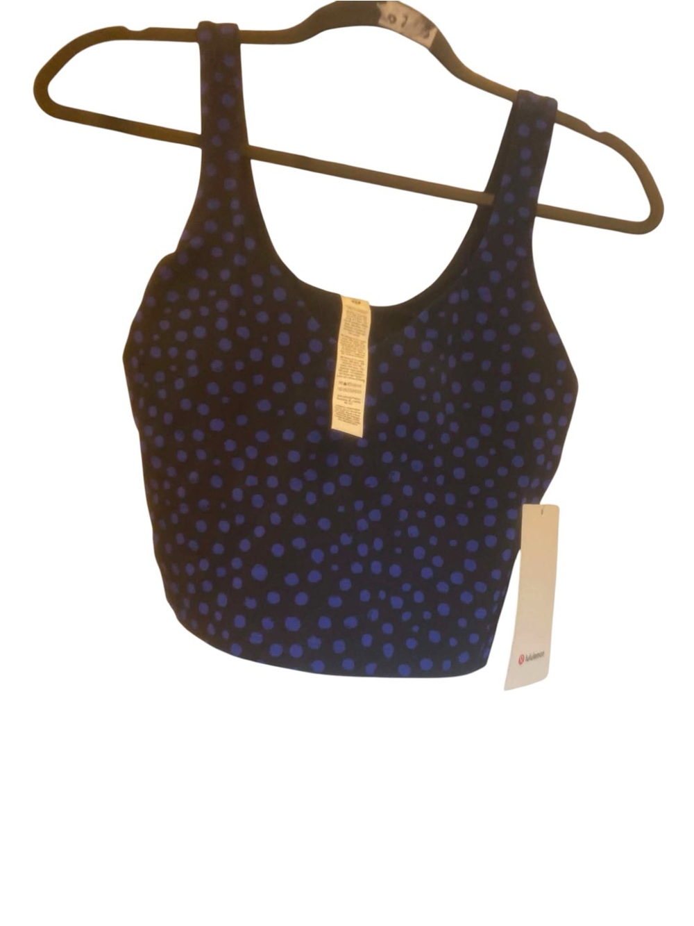 NWT Lululemon Align Tank STAMP DOT BEACH BALL BLUE Size 8